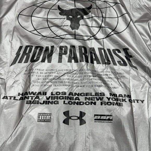 Under Armour Project Rock Bomber Jacket 3XL UA‎ Disrupt Gym Mens $160 - Picture 8 of 14